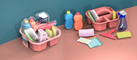 أدوات النظافة محمولة