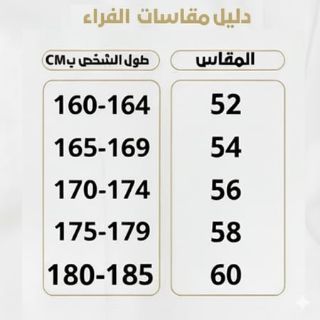 دليل مقاس فروة نسائية شتوية فاخرة