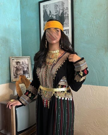 فستان ازياء الشمالية  يوم التاسيس  تراثي