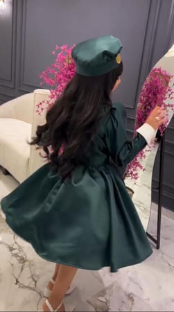 فستان اليوم الوطني فاخر