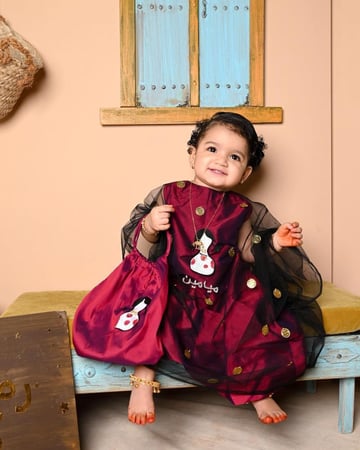 فستان شالكي رمضاني مع الشنطه