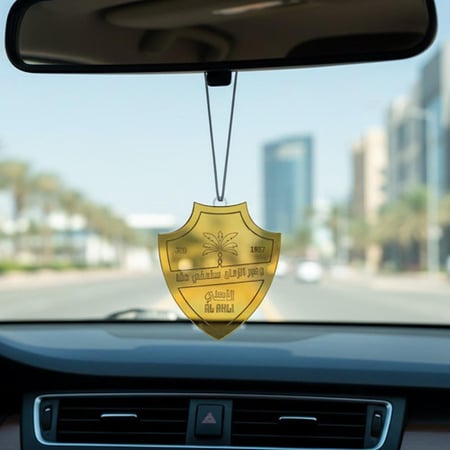 تعليقة سيارة شعار نادي الاهلي السعودي