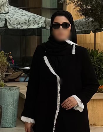 عباية Ruffle Noir 46