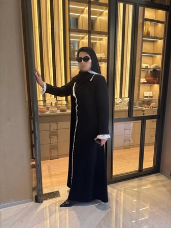 عباية Ruffle Noir 46