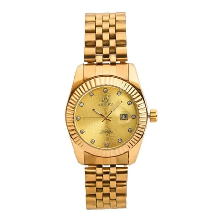 ساعة KK تصميم رولكس ذهبي كامل