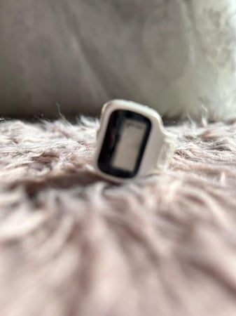 خاتم استغفار رقمي بشاشه رقميه - لون أبيض