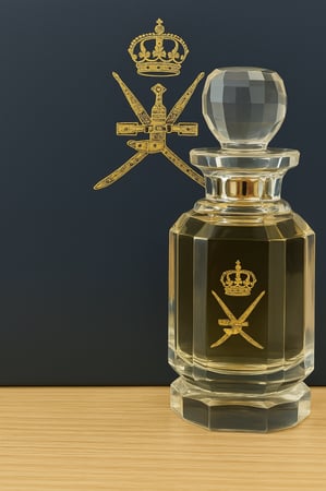 كرستالة دهن عود بورمي من تركة السلطان قابوس رحمه الله