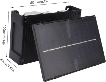 مصباح حائط شمسي متحرك بـ 6 عدسات RGB