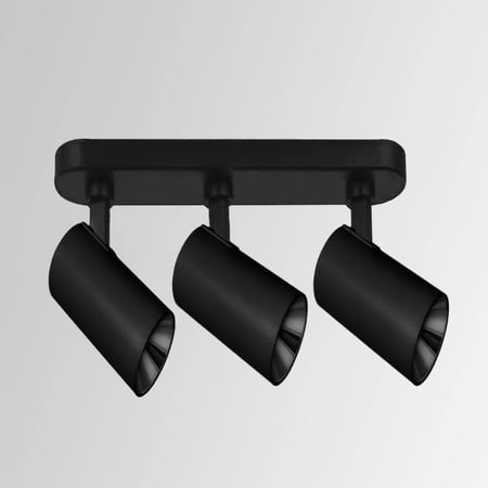 كشاف LED ثلاثي متحرك لطش تراك لايت أسود الامنيوم