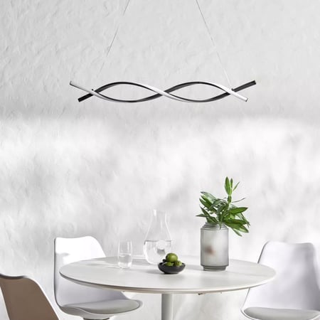 ثريا مودرن ليد حلزوني 3 إضاءات مع ريموت تحكم ( متوفرة بعدةالوان )طول 100 سم