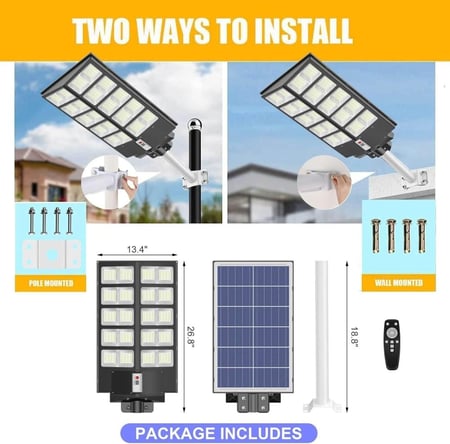 كشاف طاقة شمسية 1000 وات ضمان 2 سنوات