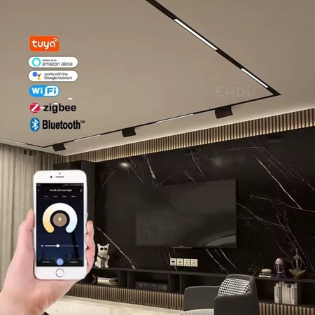 علاقي اسطواني سمارت جوال مجنتك 7 وات 30 سم الانارة الذكية