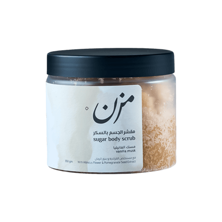 مقشر الجسم بالسكر برائحة مسك الفانيلا