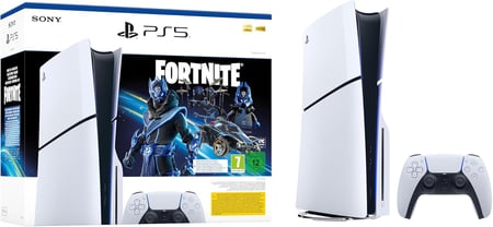Sony جهاز PlayStation 5 الرقمي النحيف + قسيمة Fortnite® Cobalt Star DLC - إصدار المملكة العربية السعودية