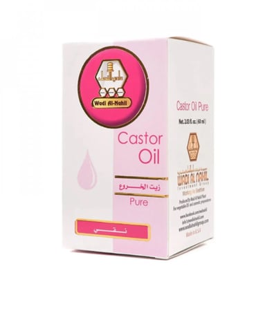 زيت الخروع النقي من وادي النحل60جم