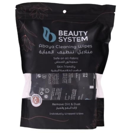 مناديل تنظيف العباية 25 منديل BEAUTY SYSTEM