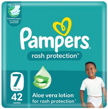 بامبرز حفائض مقاس 7 - عبوة 42 حفاضة