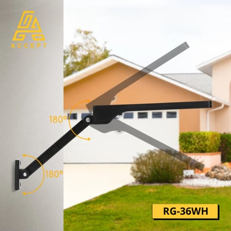 كشاف LED طاقة شمسية مع مستشعر حركة لون الإنارة أبيض