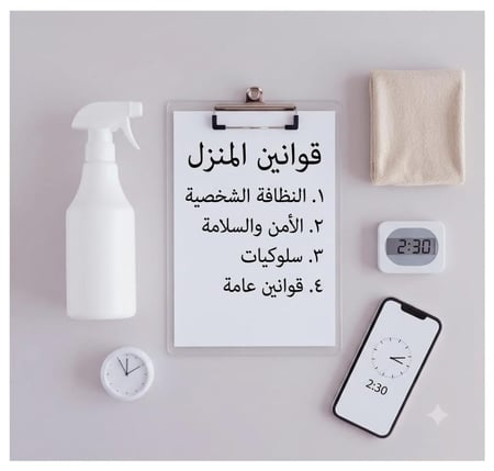 قوانين المنزل للخادمة (عربي – أورومو)