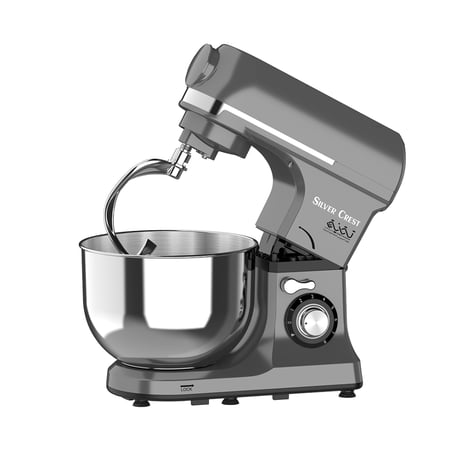 محضرة طعام متعددة الوظائف 1800 واط بأداء قوي وعجانة احترافية 7لتر مع فرامة لحم وخلاط زجاجي سعة 1.5 لتر بهيكل وأدوات من الستانلس ستيل المقاوم للصدأ للاستخدام اليومي المكثف