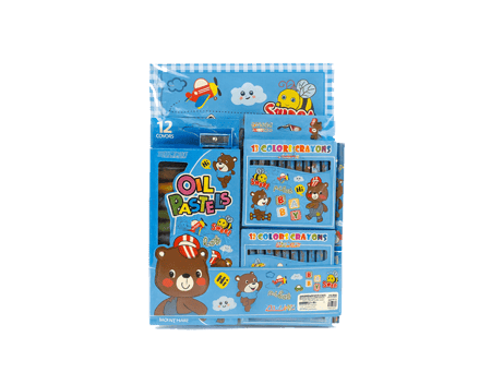 مجموعه الوان زيتيه 12 لون -ازرق