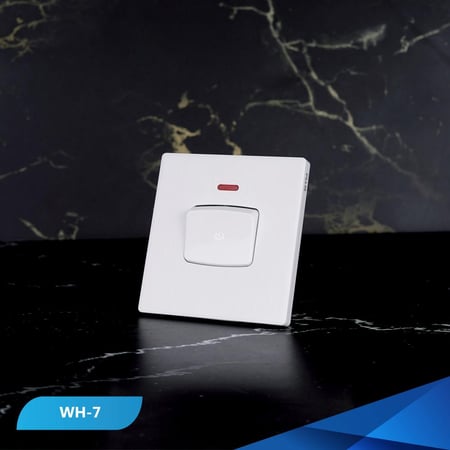 مفتاح مكيف 7في7 بيانو أبيض خشبي-أفضل مفاتيح أصلية الشبكة البرونزية