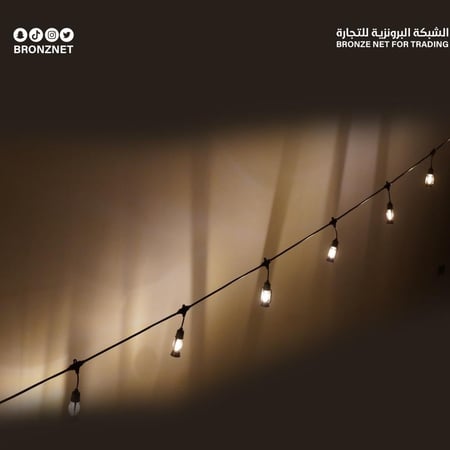 عقد لمبات زينة بطول 5 متر غير قابلة للكسر-متجر الشبكة البرونزية
