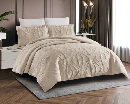 مفرش سوفا شتوي مزدوج بيج عدد القطع 3