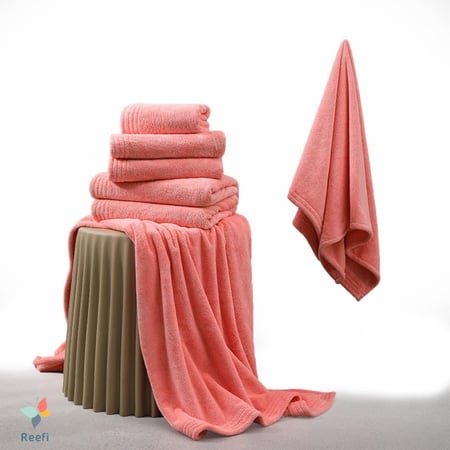 منشفة استحمام ريفي الفندقية مشمشي مقاس 80 × 160 سم