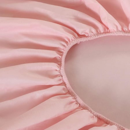 مفرش أطفال تيمون صيفي مفرد ونص أبيض ووردي برسومات الزهور عدد القطع 5