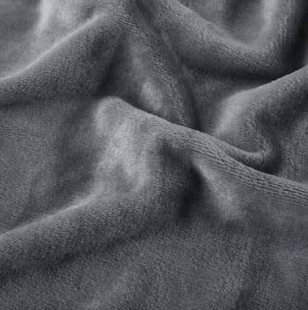 بطانية شتوي مخمل ناعم رصاصي غامق