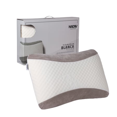 وسادة بلانكا  فوم أبيض رصاصي