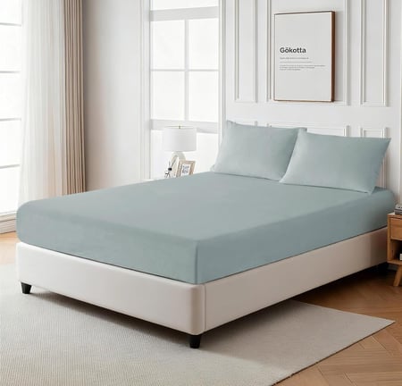 شرشف دافا مزدوج فرو شتوي أخضر فاتح