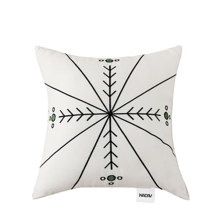 مفرش عسير صيفي مزدوج كريمي مطرز عدد القطع 9