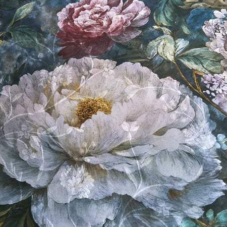 مفرش إشراق صيفي مزدوج قطن تنسل فاخر تركواز برسومات الزهور عدد القطع 6