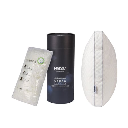 باكج وسادة صفاء الفندقية أبيض عدد القطع 2