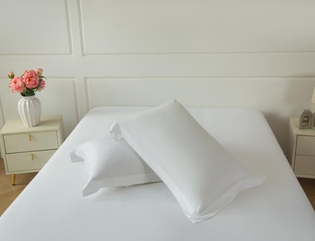 مفرش ماجدة بامبو أبيض