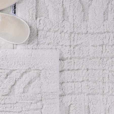 طقم دعاسة أرضية هيرينج بون تركي فرو  كريمي عدد القطع 2