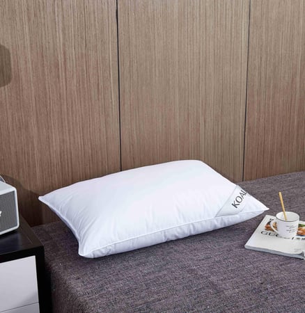 وسادة كوالا كنج الفندقية بديل الريش متوسطة  السماكة مقاس مقاس 90*50 سم