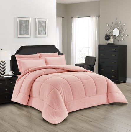 مفرش رهام شتوي مفرد ونص فرو وردي عدد القطع 4