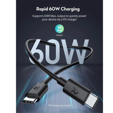 بكج كومبو 3×1 باوربانك بقوة 20W بسعة 20000 ملي امبير و شاحن سيارة بقوة 20W و سلك تايب سي جهتين بقوة 60W من RavPower