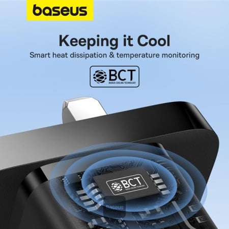 شاحن جداري GaN 5 30W بمنفذ تايب سي من Baseus