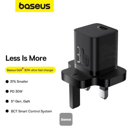 شاحن جداري GaN 5 30W بمنفذ تايب سي من Baseus