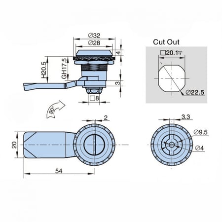 Cabinet Cam Lock