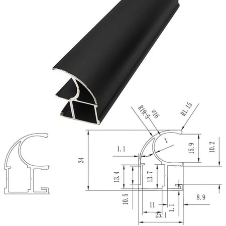 كفرات سحاب للأبواب – طقم يتحمل حتى 40 كجم