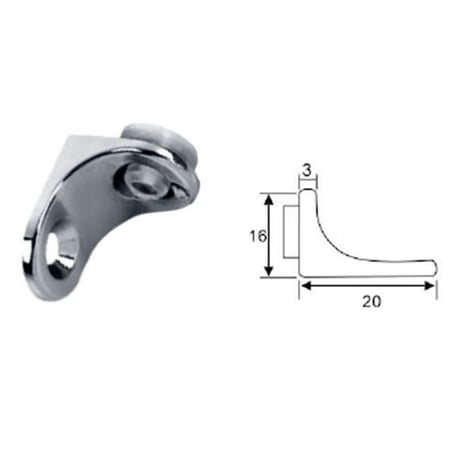 Holder glass  shelf chrome color