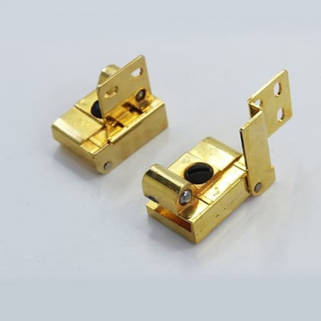 مفصلات زجاج ذهبي