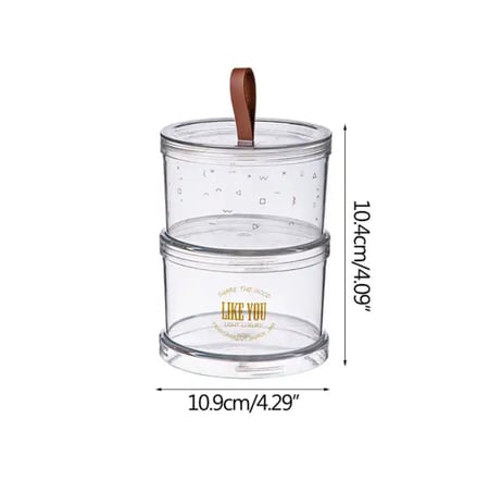 عبوات شفافة محكمة الاغلاق لتخزين الطعام