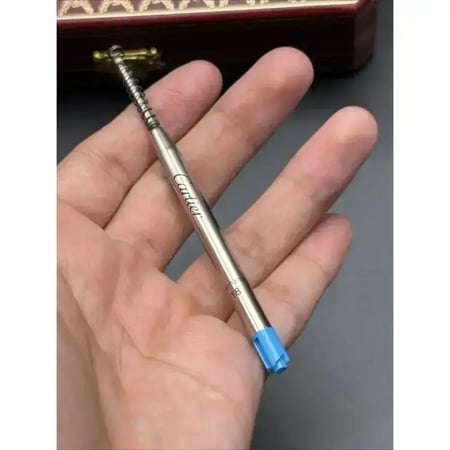 قلم كارتير بانثر عين النمر لون فضي | Cartier Panthère pen