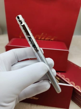 Cartier Santos Wide Model Ballpoint Pen - قلم كارتير سانتوس بولبوينت موديل عريض